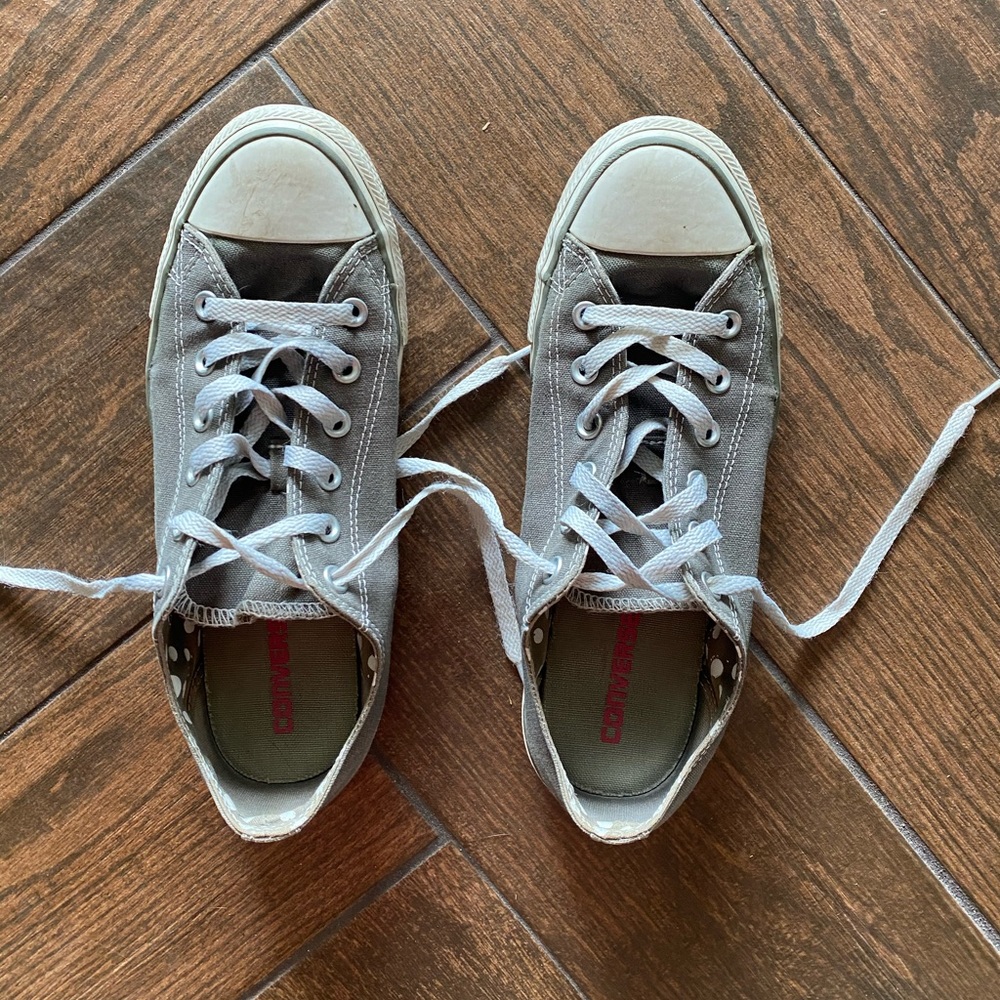 Grey Low Top Converse